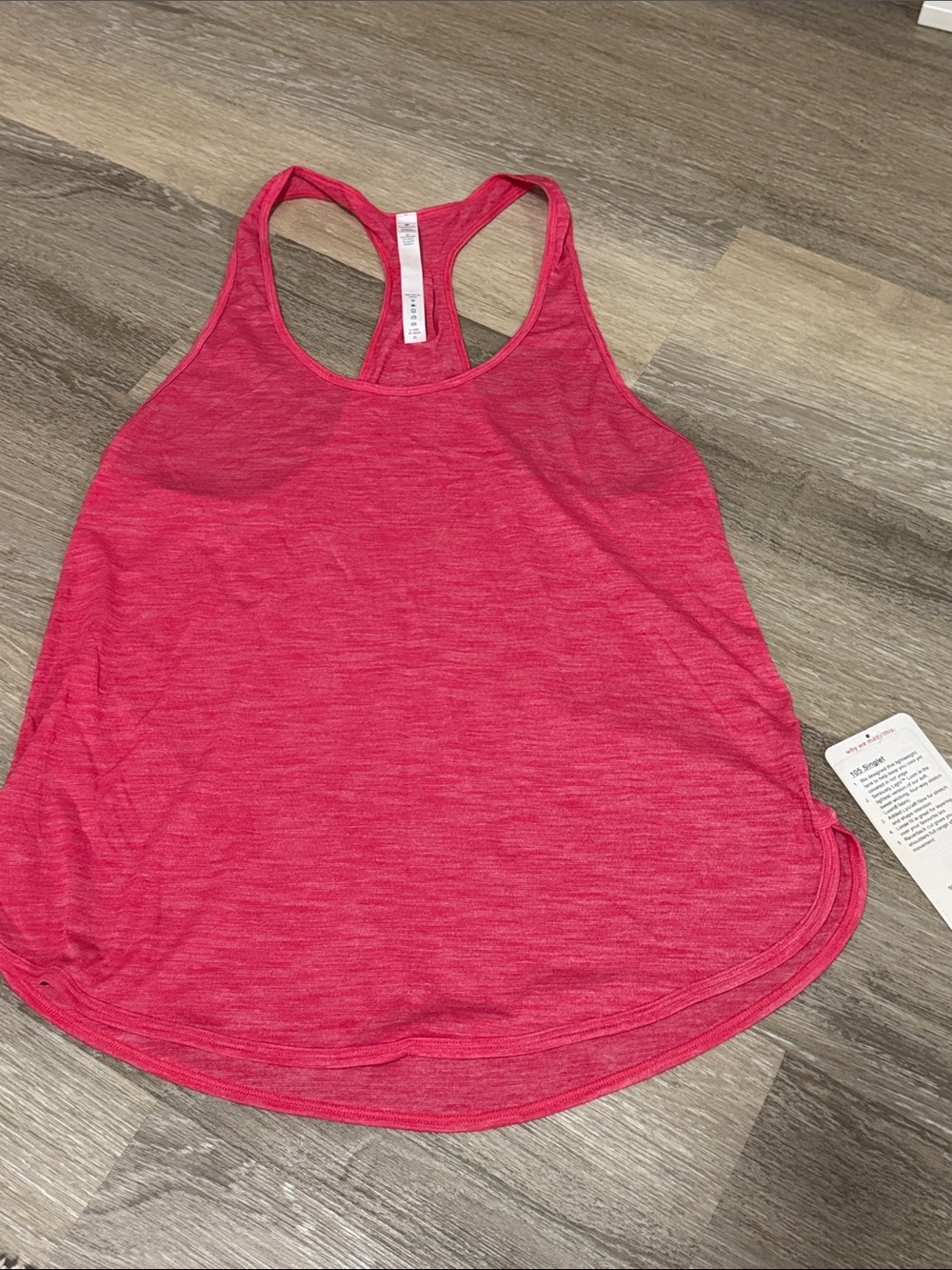 lululemon athletica Pink Racerback 105 Singlet Tank Top